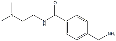 4-(aminomethyl)-N-[2-(dimethylamino)ethyl]benzamide Struktur