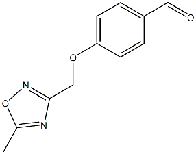 4-[(5-methyl-1,2,4-oxadiazol-3-yl)methoxy]benzaldehyde Struktur