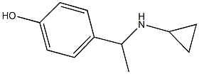 4-[1-(cyclopropylamino)ethyl]phenol Struktur