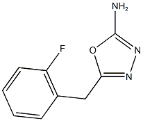 5-[(2-fluorophenyl)methyl]-1,3,4-oxadiazol-2-amine Struktur