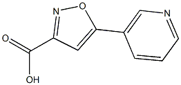 5-pyridin-3-ylisoxazole-3-carboxylic acid Struktur