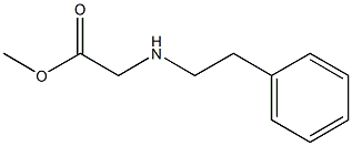 methyl 2-[(2-phenylethyl)amino]acetate Struktur