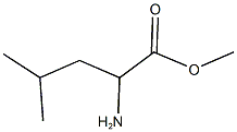 methyl 2-amino-4-methylpentanoate Struktur