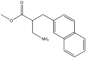 methyl 3-amino-2-(naphthalen-2-ylmethyl)propanoate Struktur