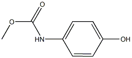 methyl N-(4-hydroxyphenyl)carbamate Struktur