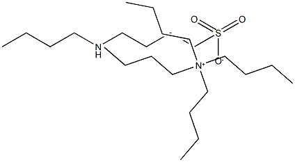 Tetrabutylammonium 4-(n-butylamino)butane sulfonate Struktur