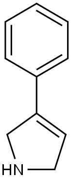 3-phenyl-2,5-dihydro-1H-pyrrole Struktur