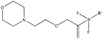 Potassium (3-(2-morpholinoethoxy)prop-1-en-2-yl)trifluoroborate Struktur