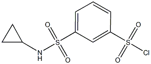 3-[(CYCLOPROPYLAMINO)SULFONYL]BENZENESULFONYL CHLORIDE Struktur