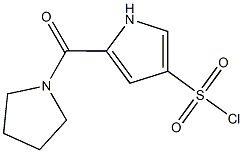 5-(PYRROLIDIN-1-YLCARBONYL)-1H-PYRROLE-3-SULFONYL CHLORIDE Struktur