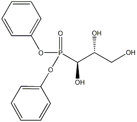 diphenyl (1S,2R)-1,2,3-trihydroxypropylphosphonate Struktur