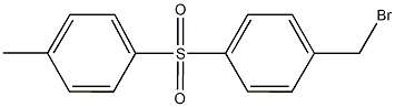 1-(bromomethyl)-4-[(4-methylphenyl)sulfonyl]benzene Struktur