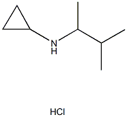 N-(1,2-dimethylpropyl)cyclopropanamine hydrochloride Struktur