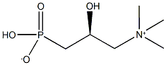 hydrogen (2S)-2-hydroxy-3-(trimethylammonio)propylphosphonate Struktur