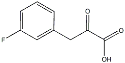 3-(3-fluorophenyl)-2-oxopropanoic acid Struktur