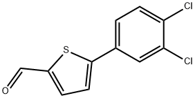 5-(3,4-dichlorophenyl)thiophene-2-carbaldehyde Struktur