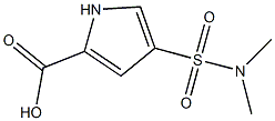 4-[(dimethylamino)sulfonyl]-1H-pyrrole-2-carboxylic acid Struktur