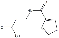 3-(3-furoylamino)propanoic acid Struktur