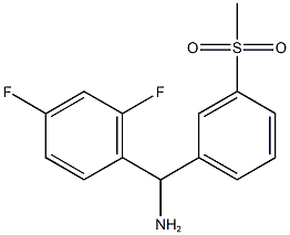 (2,4-difluorophenyl)(3-methanesulfonylphenyl)methanamine Struktur