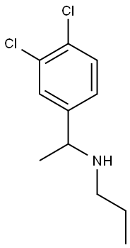 [1-(3,4-dichlorophenyl)ethyl](propyl)amine Struktur