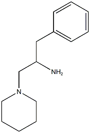 1-phenyl-3-(piperidin-1-yl)propan-2-amine Struktur