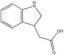 2-(2,3-dihydro-1H-indol-3-yl)acetic acid Struktur