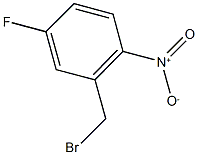 2-(bromomethyl)-4-fluoro-1-nitrobenzene Struktur