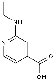 2-(ethylamino)pyridine-4-carboxylic acid Struktur