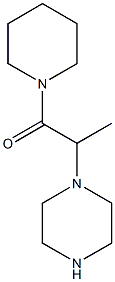 2-(piperazin-1-yl)-1-(piperidin-1-yl)propan-1-one Struktur