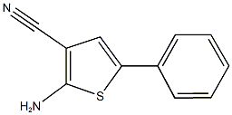 2-amino-5-phenylthiophene-3-carbonitrile Struktur