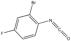 2-bromo-4-fluoro-1-isocyanatobenzene Struktur