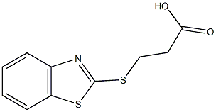 3-(1,3-benzothiazol-2-ylsulfanyl)propanoic acid Struktur