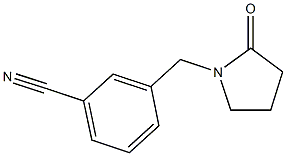 3-[(2-oxopyrrolidin-1-yl)methyl]benzonitrile Struktur