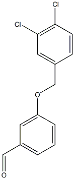 3-[(3,4-dichlorophenyl)methoxy]benzaldehyde Struktur