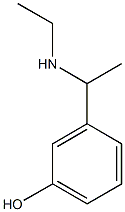 3-[1-(ethylamino)ethyl]phenol Struktur