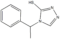 4-(1-phenylethyl)-4H-1,2,4-triazole-3-thiol Struktur