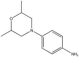 4-(2,6-dimethylmorpholin-4-yl)aniline Struktur