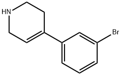 4-(3-bromophenyl)-1,2,3,6-tetrahydropyridine Struktur