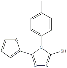 4-(4-methylphenyl)-5-(thiophen-2-yl)-4H-1,2,4-triazole-3-thiol Struktur