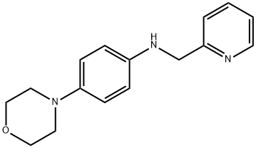 4-(morpholin-4-yl)-N-(pyridin-2-ylmethyl)aniline Struktur