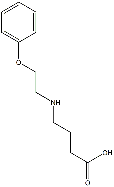 4-[(2-phenoxyethyl)amino]butanoic acid Struktur