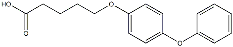 5-(4-phenoxyphenoxy)pentanoic acid Struktur