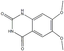 6,7-dimethoxy-1,2,3,4-tetrahydroquinazoline-2,4-dione Struktur