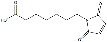 7-(2,5-dioxo-2,5-dihydro-1H-pyrrol-1-yl)heptanoic acid Struktur