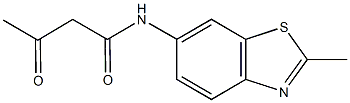 N-(2-methyl-1,3-benzothiazol-6-yl)-3-oxobutanamide Struktur