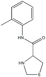 N-(2-methylphenyl)-1,3-thiazolidine-4-carboxamide Struktur