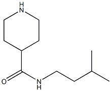 N-(3-methylbutyl)piperidine-4-carboxamide Struktur