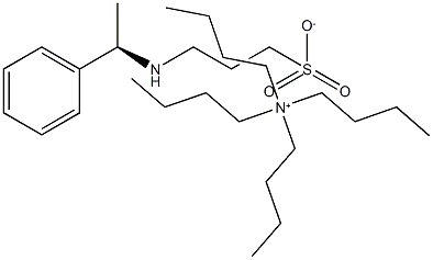 Tetrabutlyammonium 3-[(R)-(+)-1-Phenylethylamino]propane sulfonate Struktur