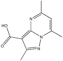 2,5,7-Trimethylpyrazolo[1,5-a]pyrimidine-3-carboxylic acid Struktur