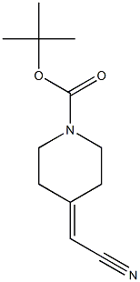 tert-Butyl 4-(cyanomethylidene)piperidine-1-carboxylate Struktur